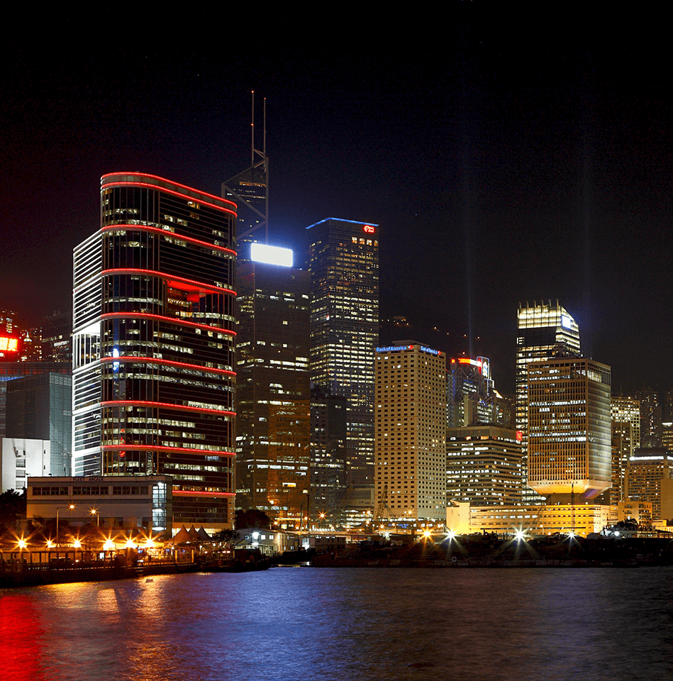 Hong Kong - fotografia nocna