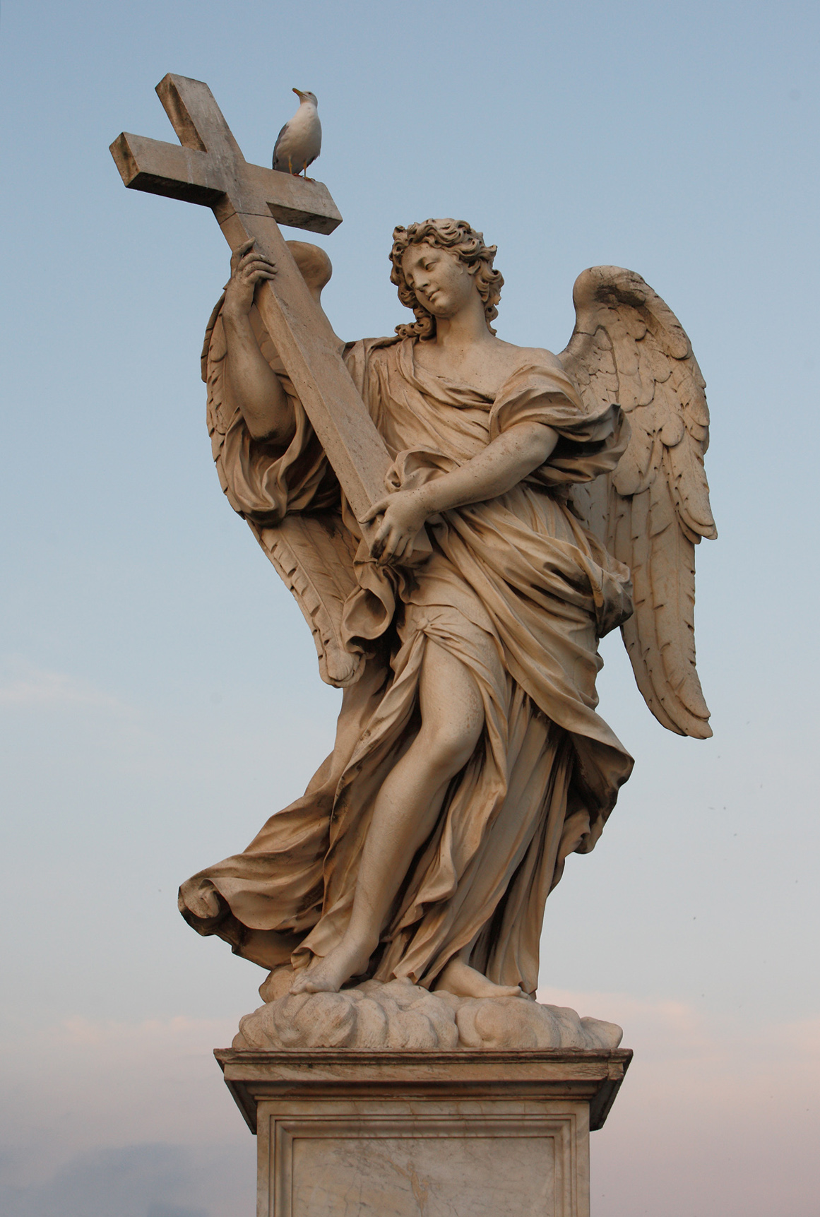Rzym, rzeźba anioła - fotografia, muzea, obiekty muzealne